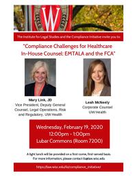 flyer for Compliance Challenges for Healthcare In-House Counsel